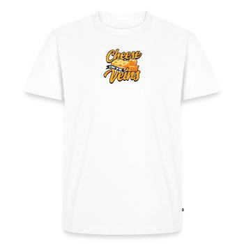Le fromage coule dans mes veines - Cheese - T-shirt Premium bio Homme - blanc - Devant - Nico (187cm)