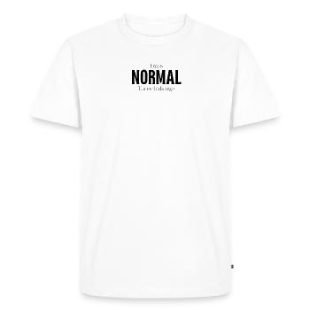I Was Normal Before Three Children Birth Gift - Men's Premium Organic T-Shirt - white - Front - Nico (187cm)