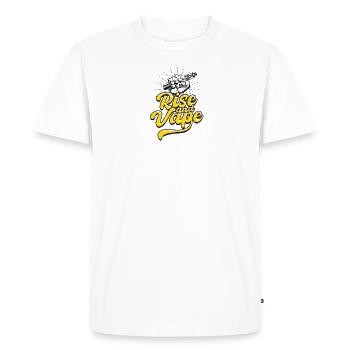 Rise and vape - Fumée - T-shirt Premium bio Homme - blanc - Devant - Nico (187cm)