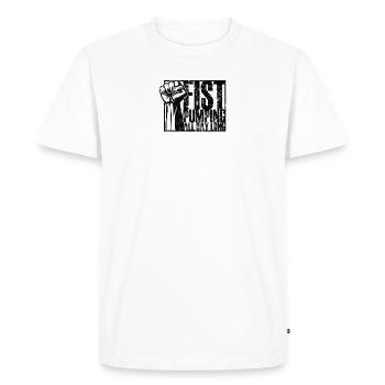 Pompage du poing toute la journée - Fist - T-shirt Premium bio Homme - blanc - Devant - Nico (187cm)