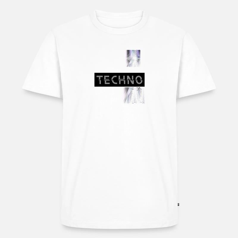 TECHNO VIBES – Dark Space Edition - Männer Premium Bio T-Shirt - undefined