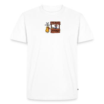GOT ANY GRAPES? - Curiosity - Men's Premium Organic T-Shirt - white - Front - Nico (187cm)