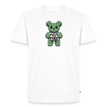 Cactus câlin ours - T-shirt Premium bio Homme - blanc - Devant - Nico (187cm)