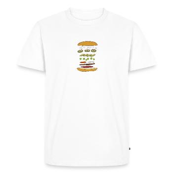 Vietnam Viet Banh Mi pain vietnamien I cadeau - T-shirt Premium bio Homme - blanc - Devant - Nico (187cm)