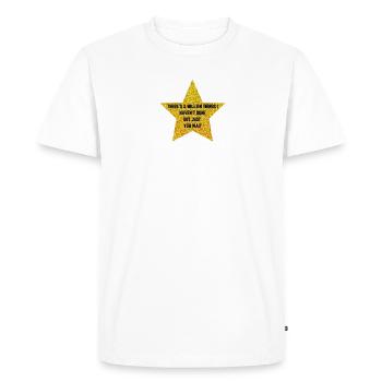 Hamilton Gold Star Theres A Million - Men's Premium Organic T-Shirt - white - Front - Nico (187cm)