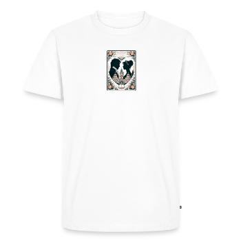 Orgueil et préjugés Romance littéraire - T-shirt Premium bio Homme - blanc - Devant - Nico (187cm)