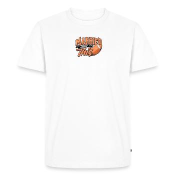 Marié à cette ville de Cleveland - T-shirt Premium bio Homme - blanc - Devant - Nico (187cm)