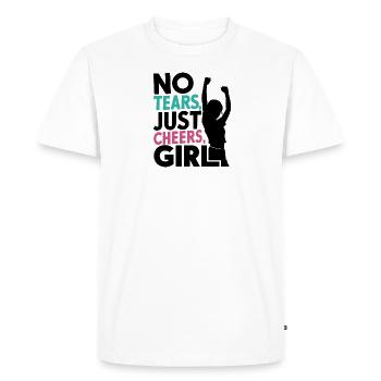 PAS DE LARMES, JUSTE DES ACCLAMATIONS, MA FILLE - T-shirt Premium bio Homme - blanc - Devant - Nico (187cm)