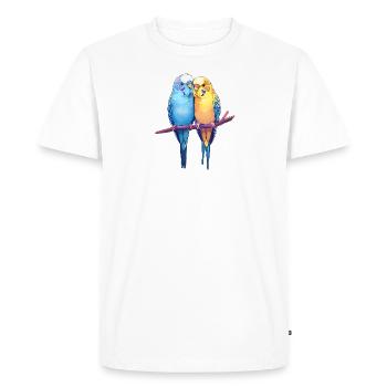 Budgies - T-shirt Premium bio Homme - blanc - Devant - Nico (187cm)