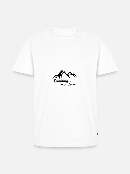 Climbing - Men's Premium Organic T-Shirt - white
