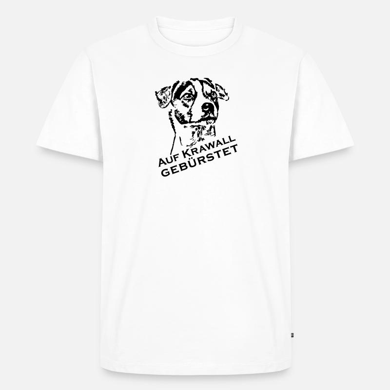 Parson Terrier - Männer Premium Bio T-Shirt - Weiß