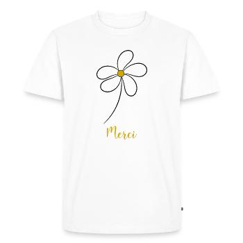 MISTRESS. THANK YOU. THANK YOU MISTRESS. MISTRESS - Men's Premium Organic T-Shirt - white - Front - Nico (187cm)