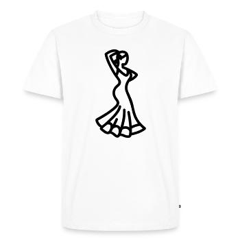 flamenco - T-shirt Premium bio Homme - blanc - Devant - Nico (187cm)