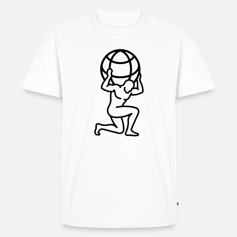 globe - T-shirt Premium bio Homme - blanc