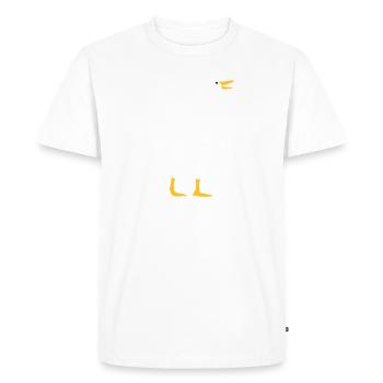 Conception d'oie qui rit - T-shirt Premium bio Homme - blanc - Devant - Nico (187cm)