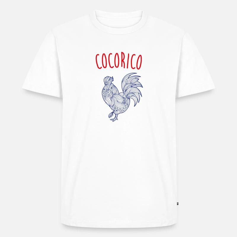 Cock-a-Doodle Doo - Männer Premium Bio T-Shirt - Weiß