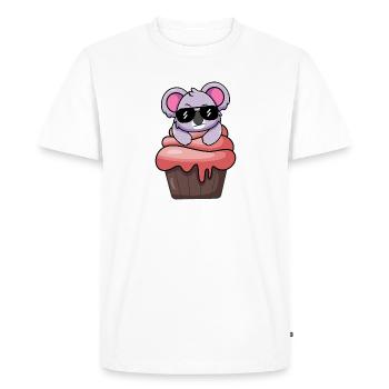 koala cupcake - T-shirt Premium bio Homme - blanc - Devant - Nico (187cm)