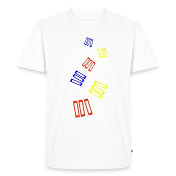 Read books - Men's Premium Organic T-Shirt - white - Front - Nico (187cm)