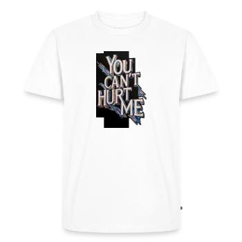 You Can't Hurt Me - Men's Premium Organic T-Shirt - white - Front - Nico (187cm)