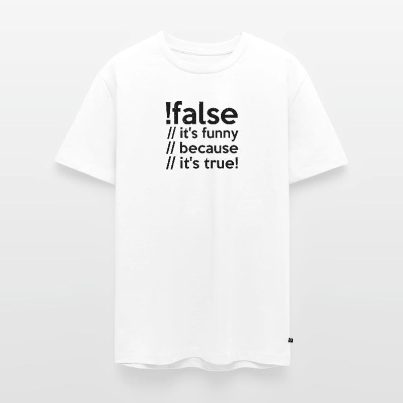 Programmierer false true Informatiker Student Code Männer Premium Bio T-Shirt