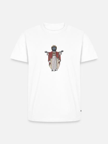 TV - Männer Premium Bio T-Shirt - Weiß