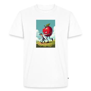 Apple dirige le docteur. - T-shirt Premium bio Homme - blanc - Devant - Nico (187cm)
