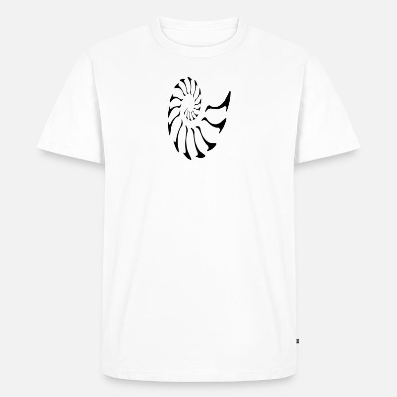 nautilus fibonacci - Männer Premium Bio T-Shirt - Weiß