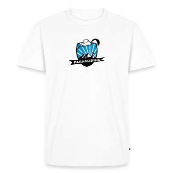 Paragliding / Parapepnte Logo - T-shirt Premium bio Homme - blanc - Devant - Nico (187cm)
