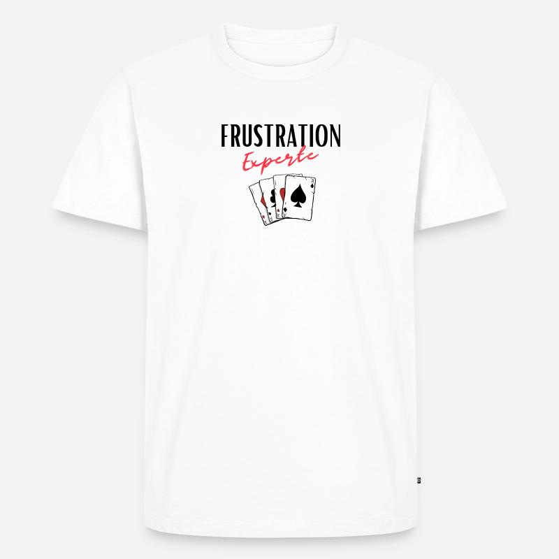 Frustration Experte - Männer Premium Bio T-Shirt - Weiß