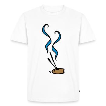 Bâtons d'encens Bâtons d'encens bâtons d'encens - T-shirt Premium bio Homme - blanc - Devant - Nico (187cm)