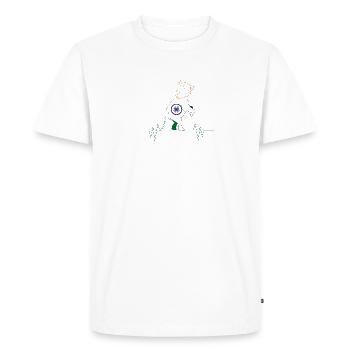 India Indian Hindu Pride Flag Country I Gift - Men's Premium Organic T-Shirt - white - Front - Nico (187cm)