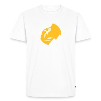 Klettern - Männer Premium Bio T-Shirt - Weiß - Vorne - Nico (187cm)