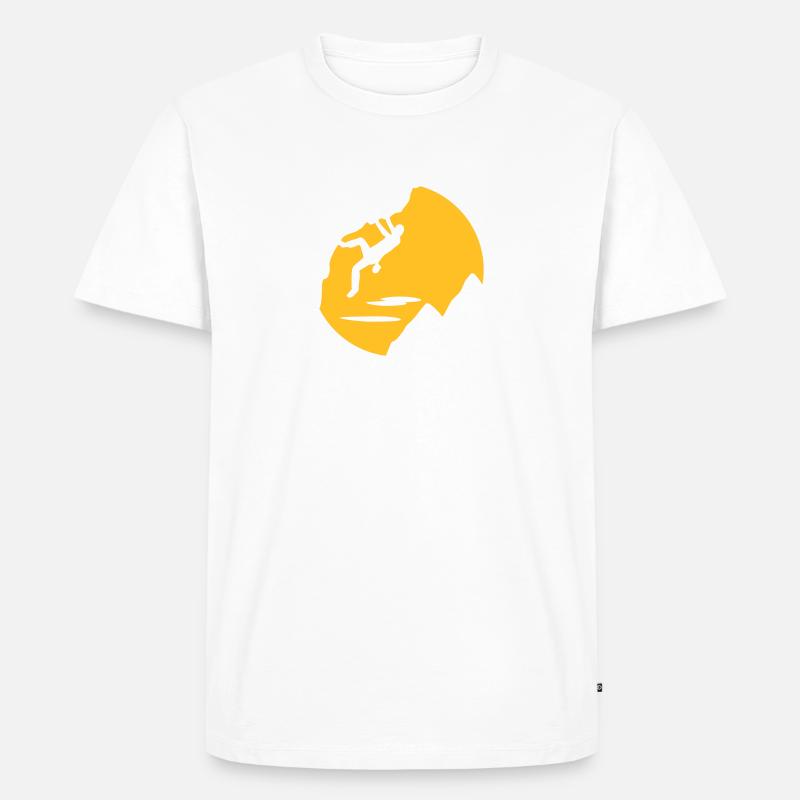 Klettern - Männer Premium Bio T-Shirt - Weiß