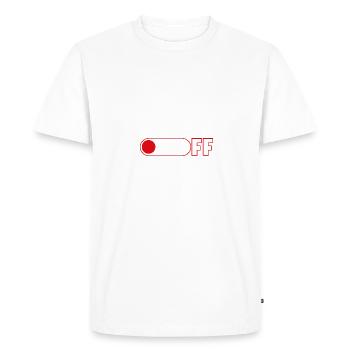 On and Off Buttons, music, world - T-shirt Premium bio Homme - blanc - Devant - Nico (187cm)