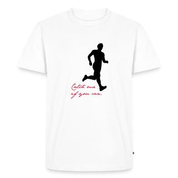 Catch me if you can - T-shirt Premium bio Homme - blanc - Devant - Nico (187cm)
