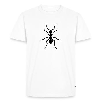 Ant - Men's Premium Organic T-Shirt - white - Front - Nico (187cm)