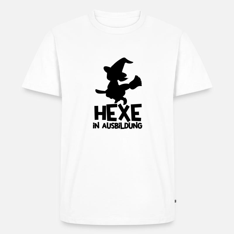 witch in training - Men's Premium Organic T-Shirt - white