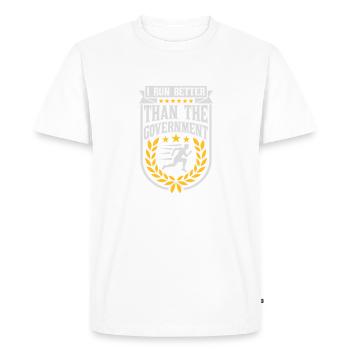 mieux fonctionner que le gouvernement - T-shirt Premium bio Homme - blanc - Devant - Nico (187cm)