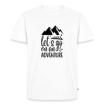 Allons y - T-shirt Premium bio Homme - blanc - Devant - Nico (187cm)
