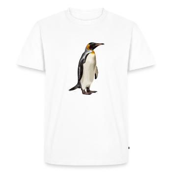 Manchot royal majestueux - T-shirt Premium bio Homme - blanc - Devant - Nico (187cm)