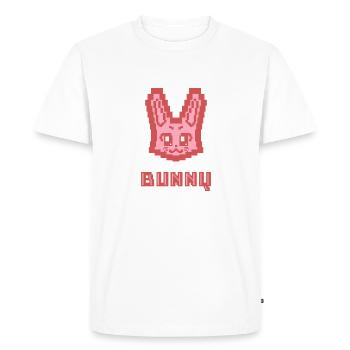 Pixel Bunny by KAD - Men's Premium Organic T-Shirt - white - Front - Nico (187cm)