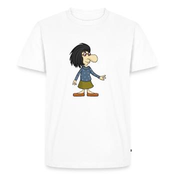 MRS NOSE - Men's Premium Organic T-Shirt - white - Front - Nico (187cm)