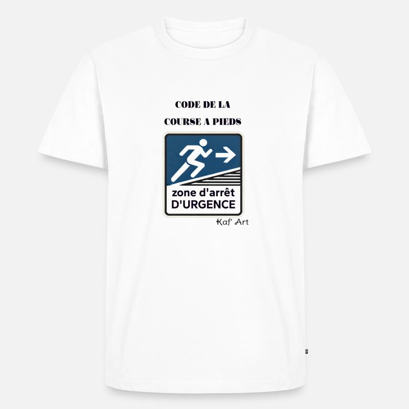NOTFALLZONE - Männer Premium Bio T-Shirt - Weiß