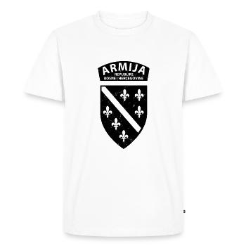 Armija republike Bosne i Hercegovine Homeland - Men's Premium Organic T-Shirt - white - Front - Nico (187cm)