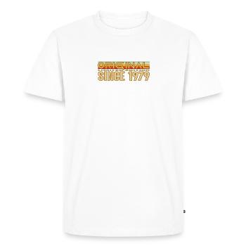 Originalité rétro 1979 - T-shirt Premium bio Homme - blanc - Devant - Nico (187cm)
