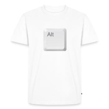 touche alt clavier 11 o - T-shirt Premium bio Homme - blanc - Devant - Nico (187cm)