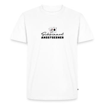 Peur de la natation Adversaires - T-shirt Premium bio Homme - blanc - Devant - Nico (187cm)