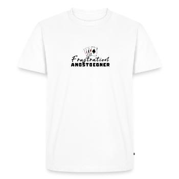 Frustration fear opponents - Men's Premium Organic T-Shirt - white - Front - Nico (187cm)