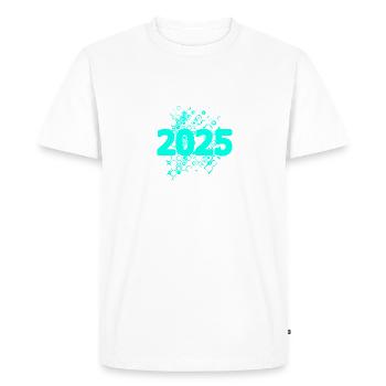 2025 - T-shirt Premium bio Homme - blanc - Devant - Nico (187cm)