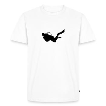 Diver - Men's Premium Organic T-Shirt - white - Front - Nico (187cm)
